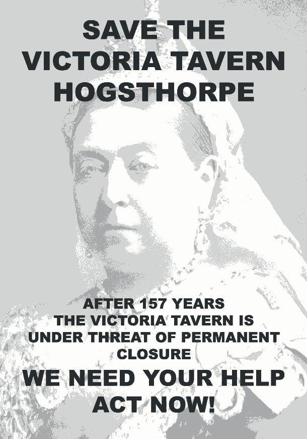 Save the Victoria Tavern poster front